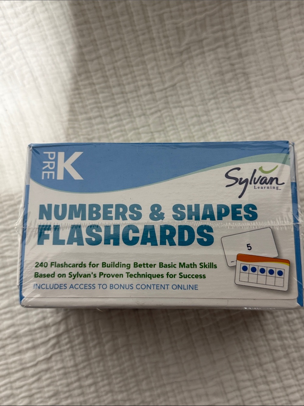 Sylvan Numbers & Shapes Flashcards - Blue